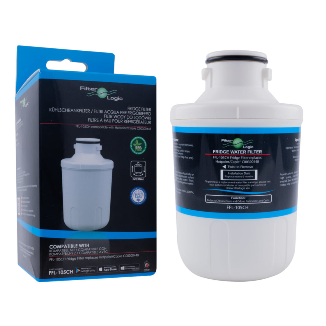 Produktbild von DAYEAR 20 Mikron Plissierter Sediment-Wasserfilter, 25,4 X 6