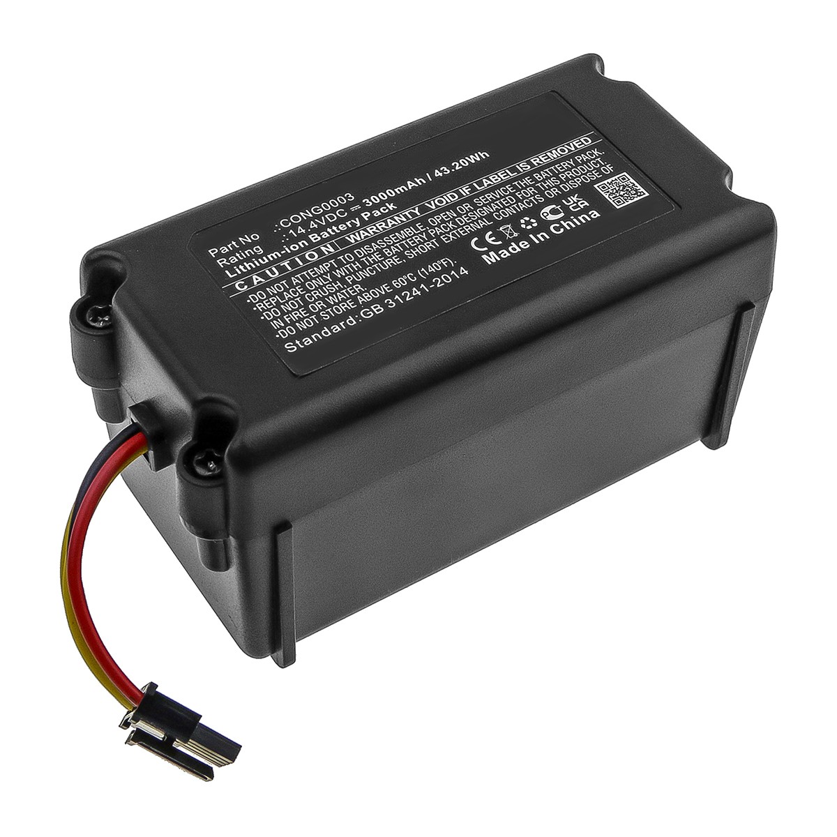 Melasta Akku Für Cecotec Conga Staubsauger – 14,4V, 2600mAh, Kompatibel Mit 1290, 1390, 1490, 1590