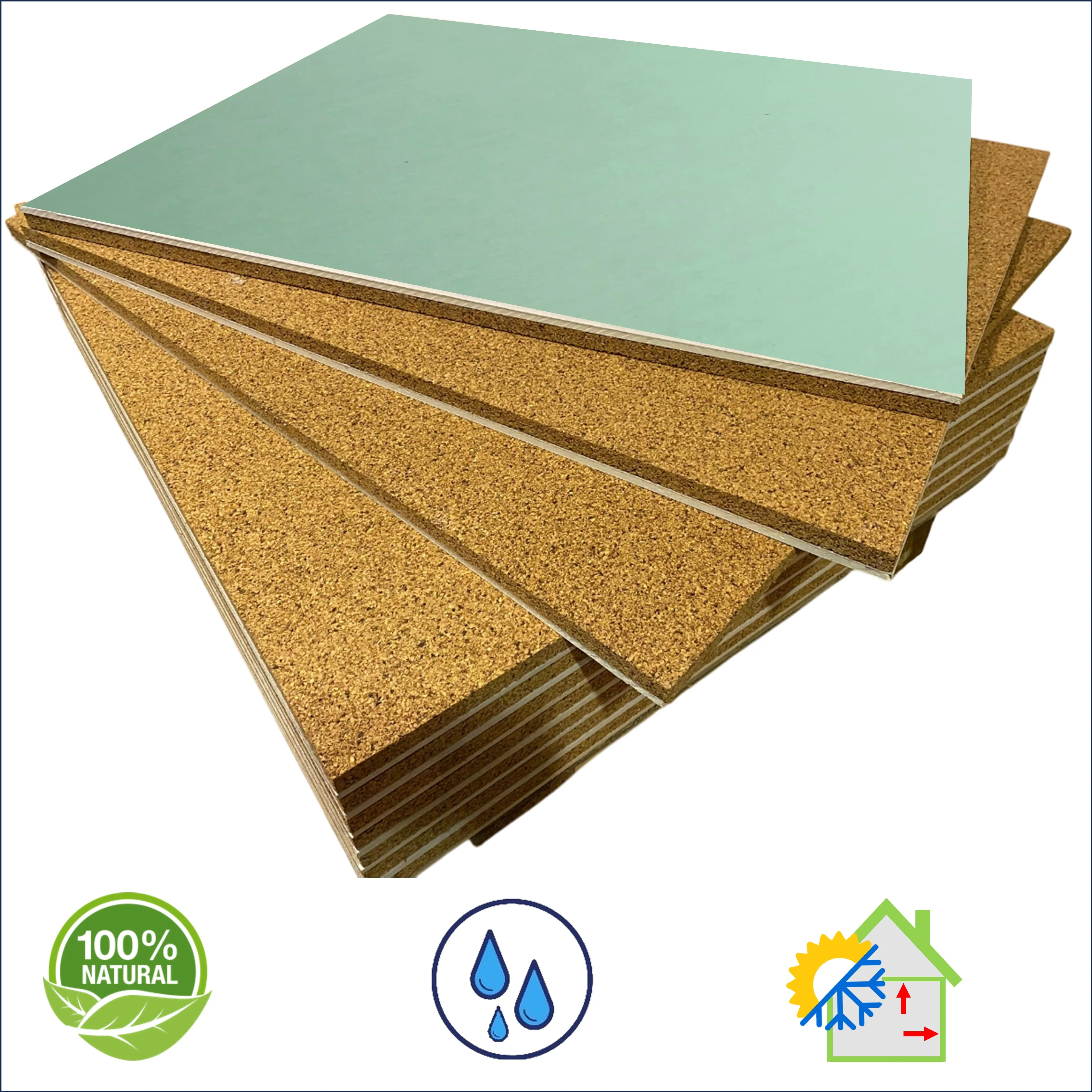 Rotolo Sughero 1x10m Spessore 4mm - Isolante Acustico E Termico Per Pavimenti E Pareti - Foto 3