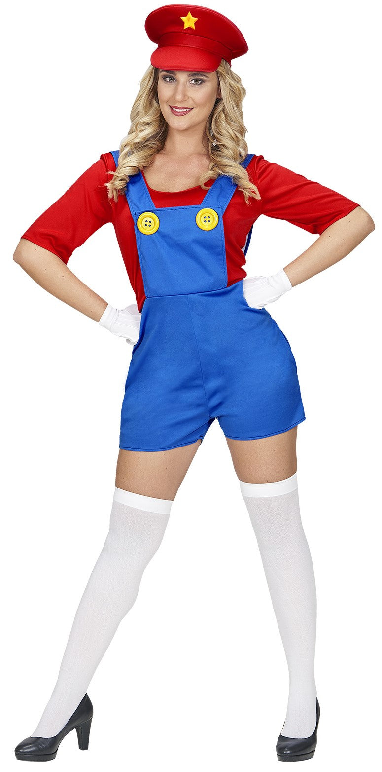 Disfraz de Super Mario con Pantalón Corto para Mujer Comprar Online