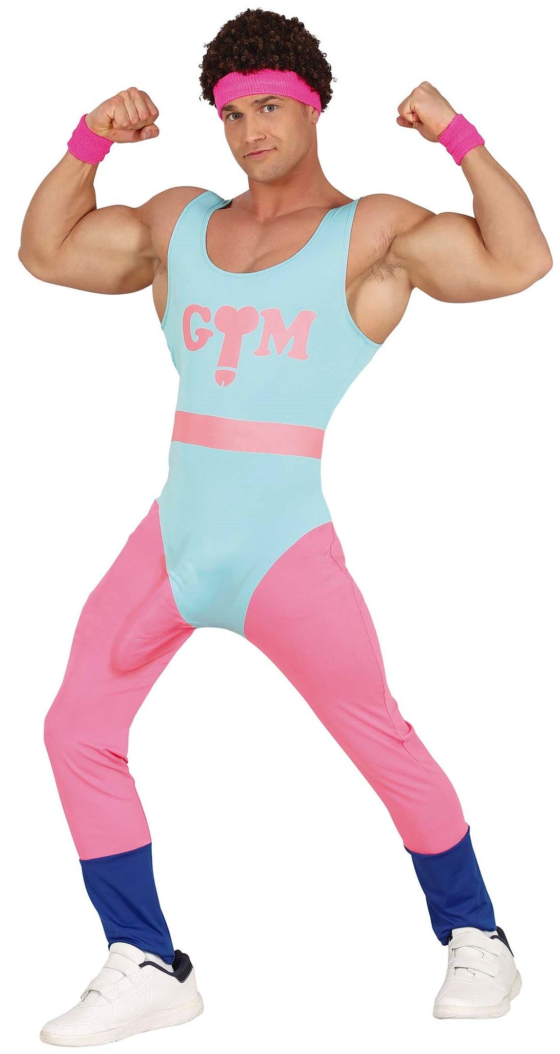 Disfraz de Gimnasta Años 80 con Pollón para Hombre Comprar Online
