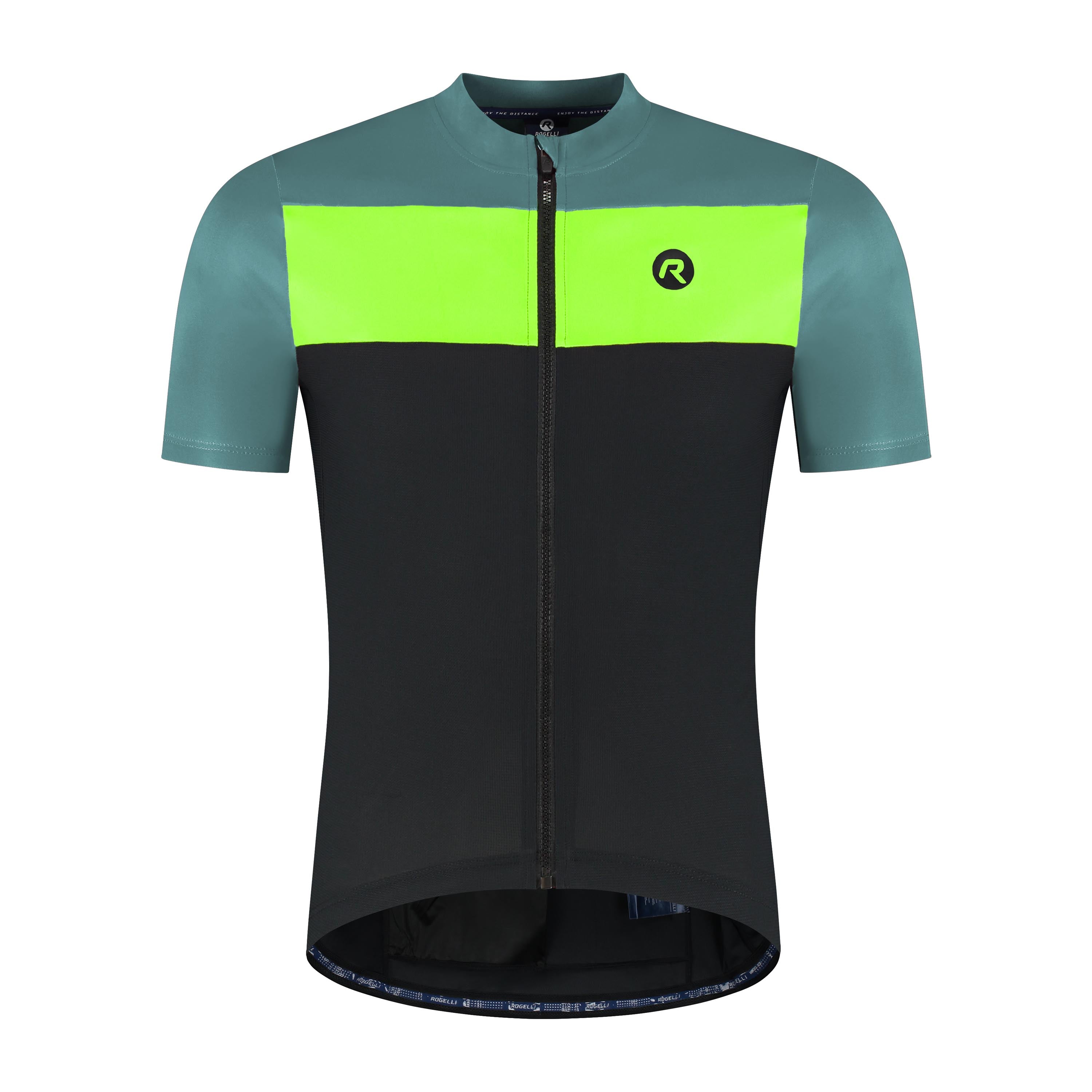 Core Block fietsshirt heren Groen Rogelli