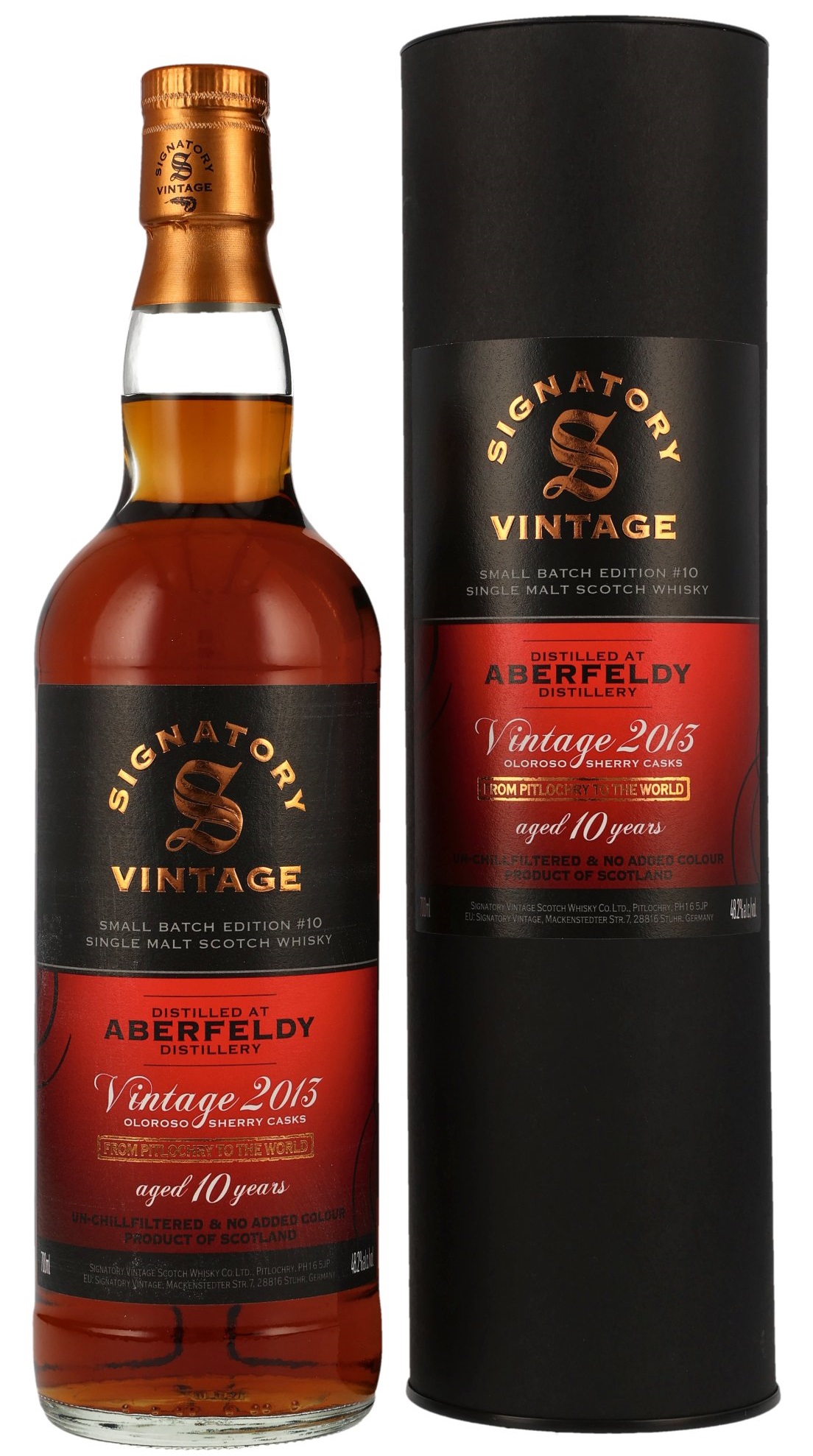 Aberfeldy 10 Jahre 2013-2024 Sherry Cask Signatory Small Batch