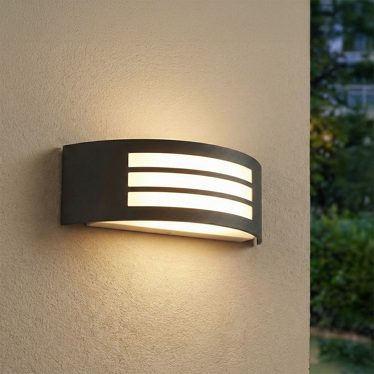 Plafonnier Extérieur Moderne Rábalux - Anthracite, Métal, Douille E27