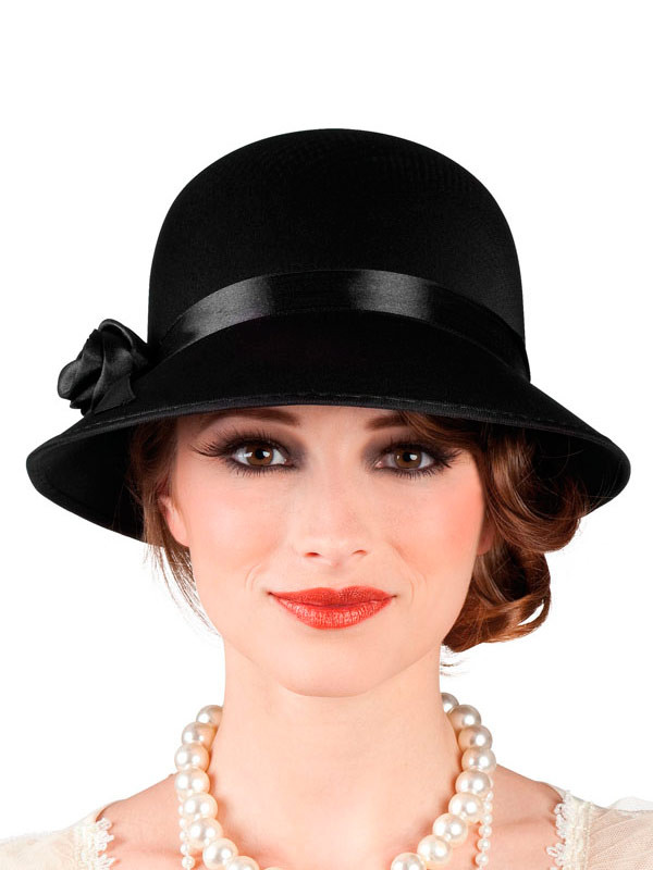 Sombrero De Estufa Con Patillas Desmontables (10,5 Cm) – Accesorio Retro Para Disfraces, Halloween, Fiestas Años 20 Y Eventos Temáticos