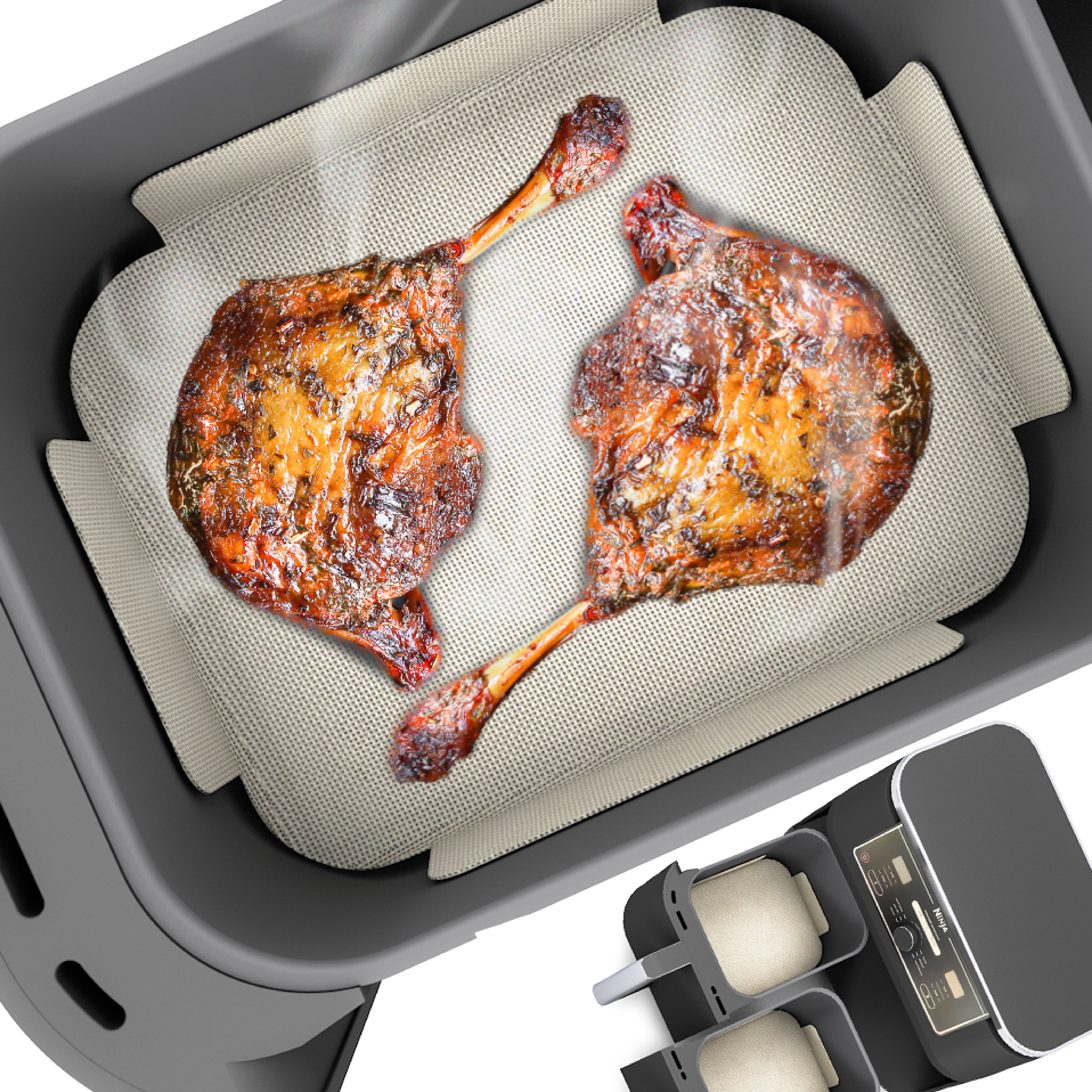 Airfryer Backpapier Halter 12-teilig - Magnetische Klammern Für Heißluftfritteuse