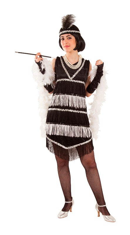 Disfraz Casero Traje Charleston Mujer Disfraz Casero Vestidos De