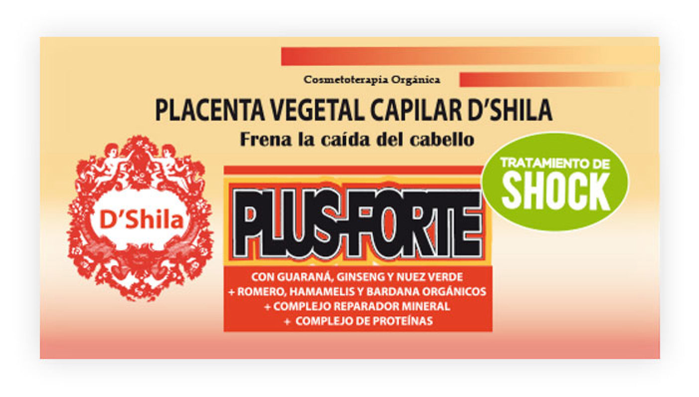 Placenta Vegetal Plus Forte · D'Shila · 4 frascos – Herbolario
