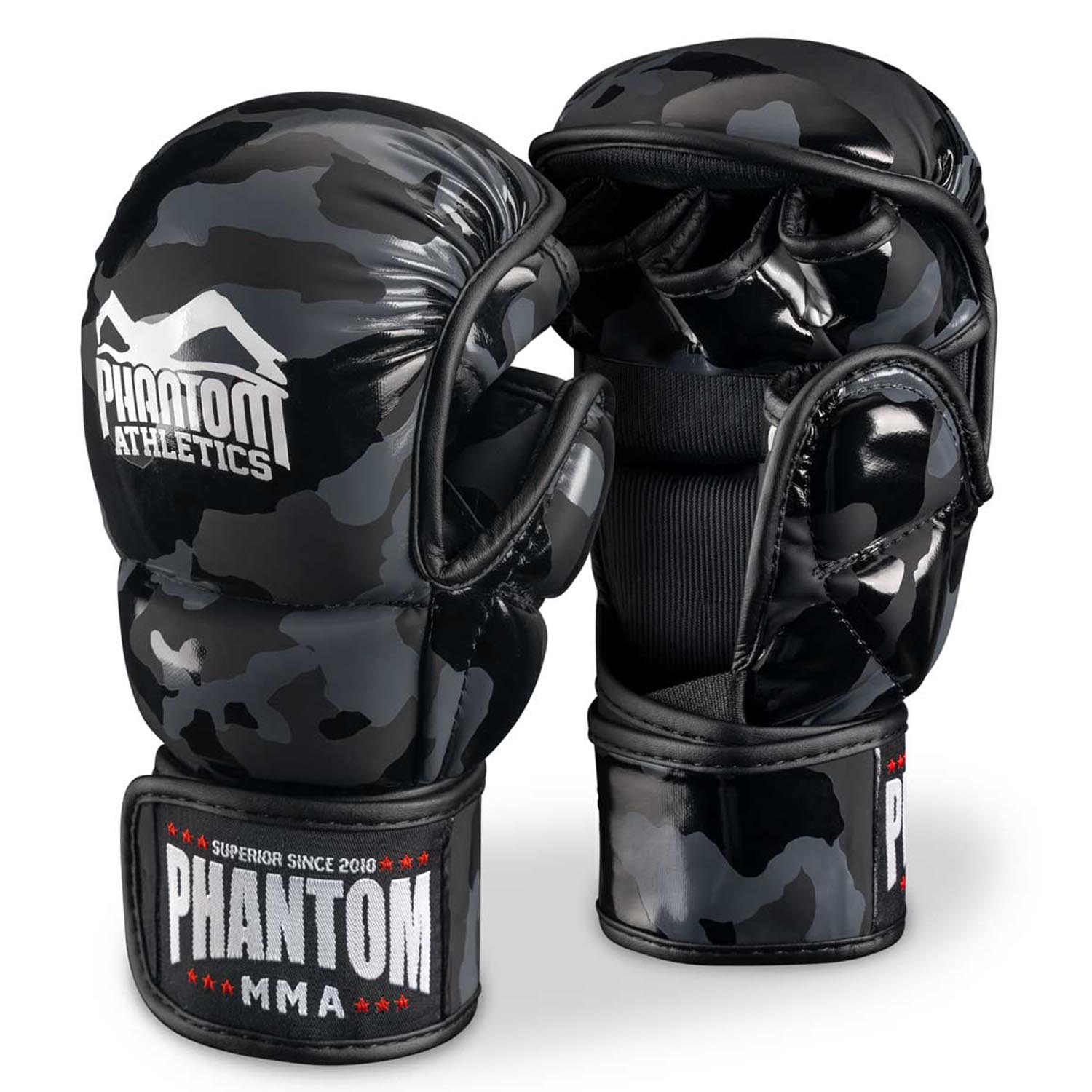 Phantom Athletics MMA Sparring Boxing Gloves, Apex, camo-black, S