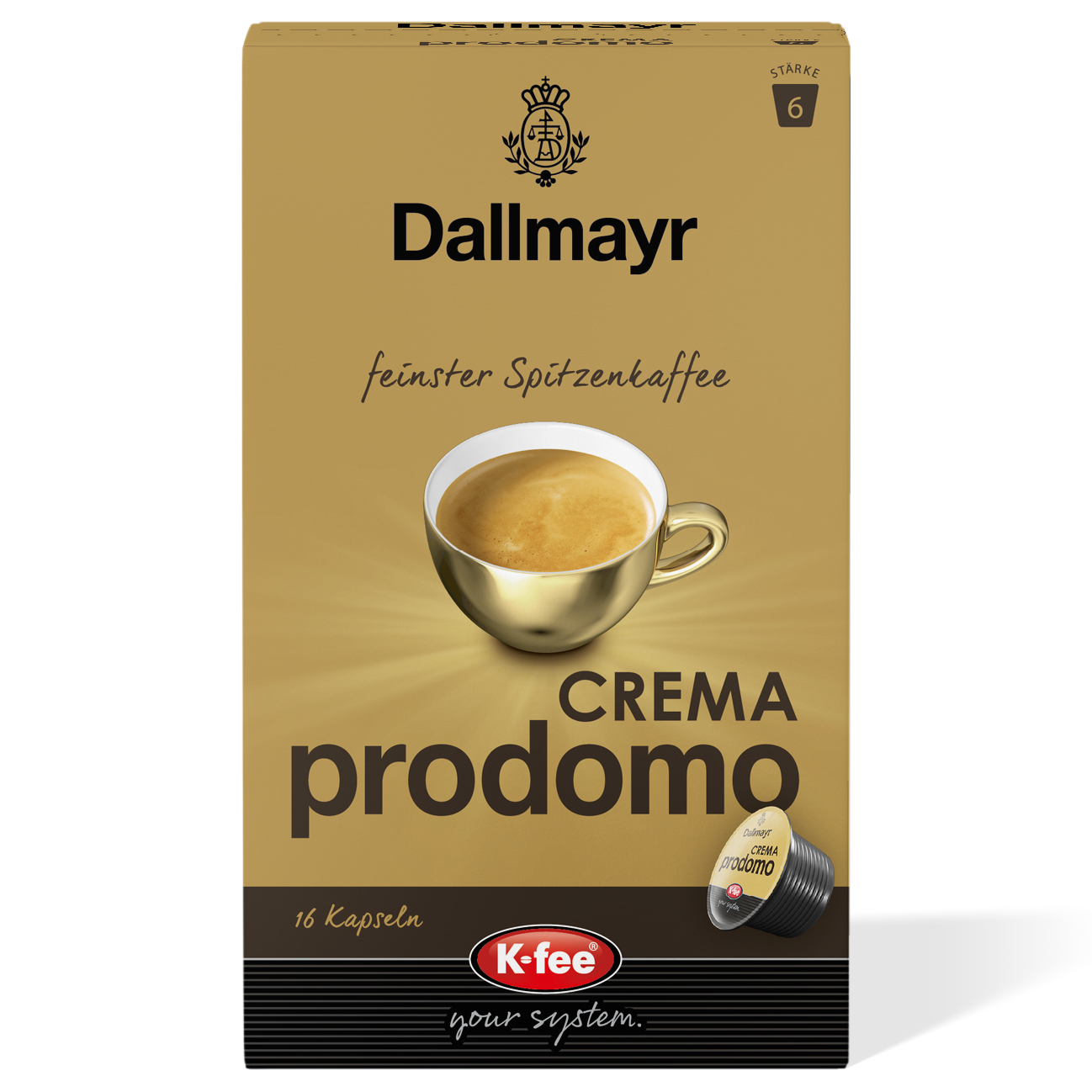 Dallmayr Crema Prodomo Kaffeekapseln günstig online bestellen | K-fee®