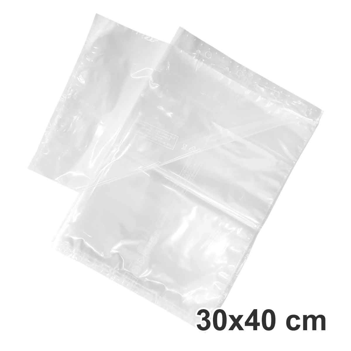sacchetti 30x40 per alimenti trasparenti in polietilene