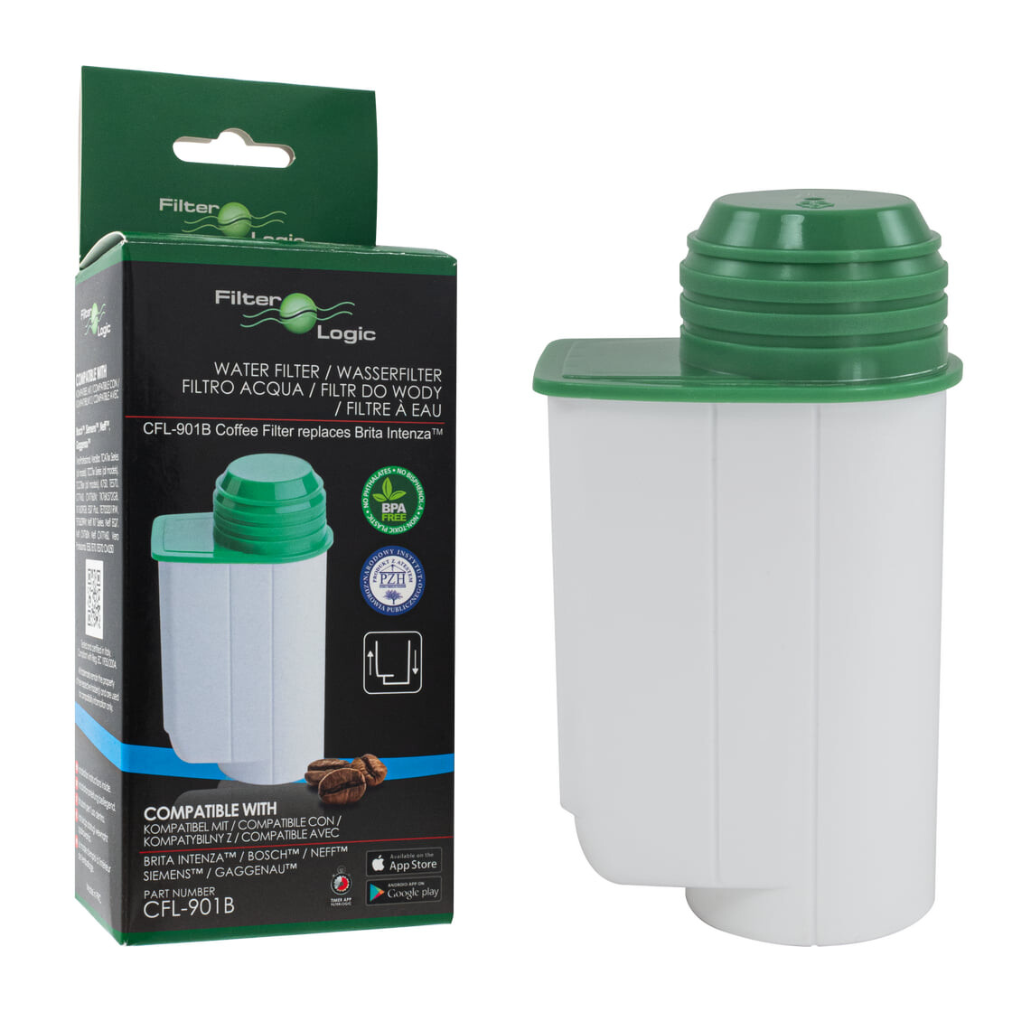 Wasserfilter Für Siemens/Brita Kaffeevollautomaten – 4 Stück + 2 Bürsten, Kompatibel Mit EQ-Serie & TCZ/TZ-Modellen