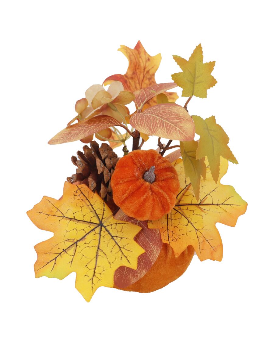 Herbstliches Kunstgesteck, orange
