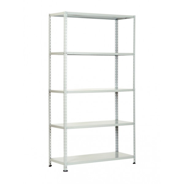 HOMEDANT Scaffale A 5 Ripiani In Metallo Bianco Con Ruote – 91,9x41,9x176,5 Cm – Regolabile E Resistente – Made In Korea