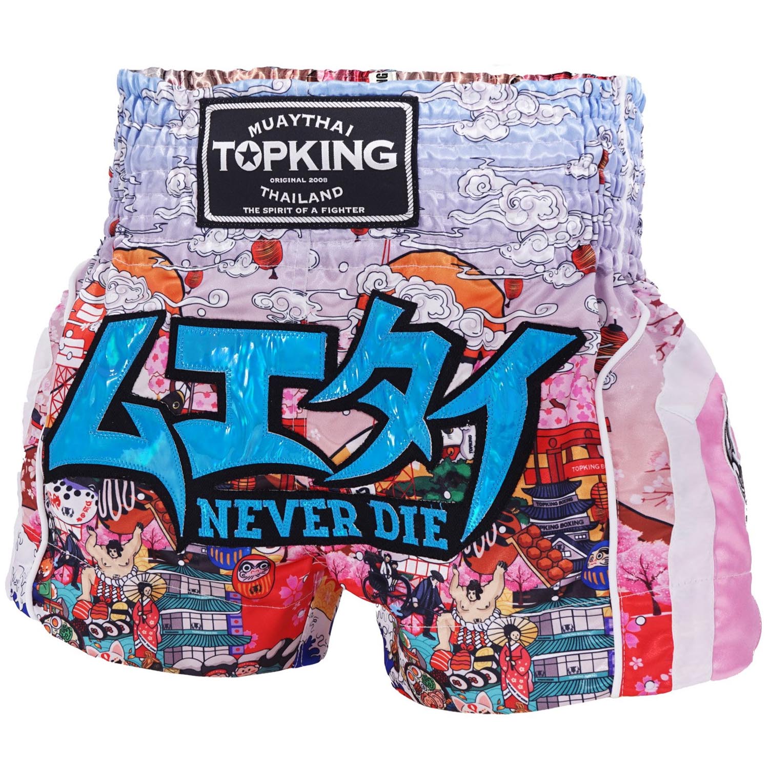 TOP KING BOXING Muay Thai Shorts, TKTBS 247, pink, S Clothing