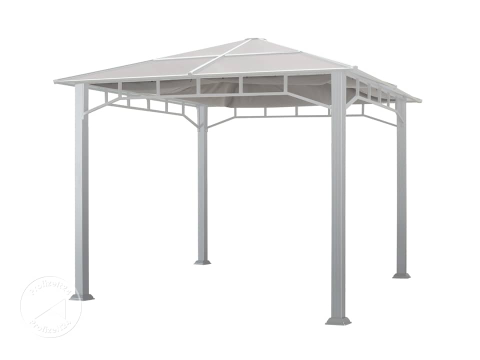 Sonnensegel fr Gartenpavillon Sunset Deluxe 3x3 m, stone - profizelt24.de