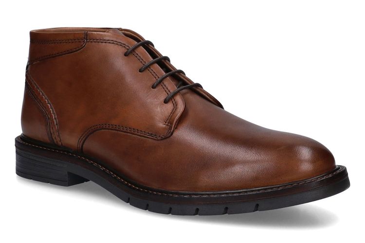 Hush Puppies Enkellaarsjes Cognac Hush Puppies Leren Dames