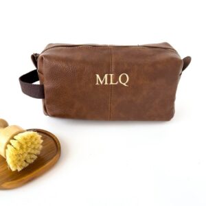 Neceser de Piel Personalizado con Iniciales Cocholate