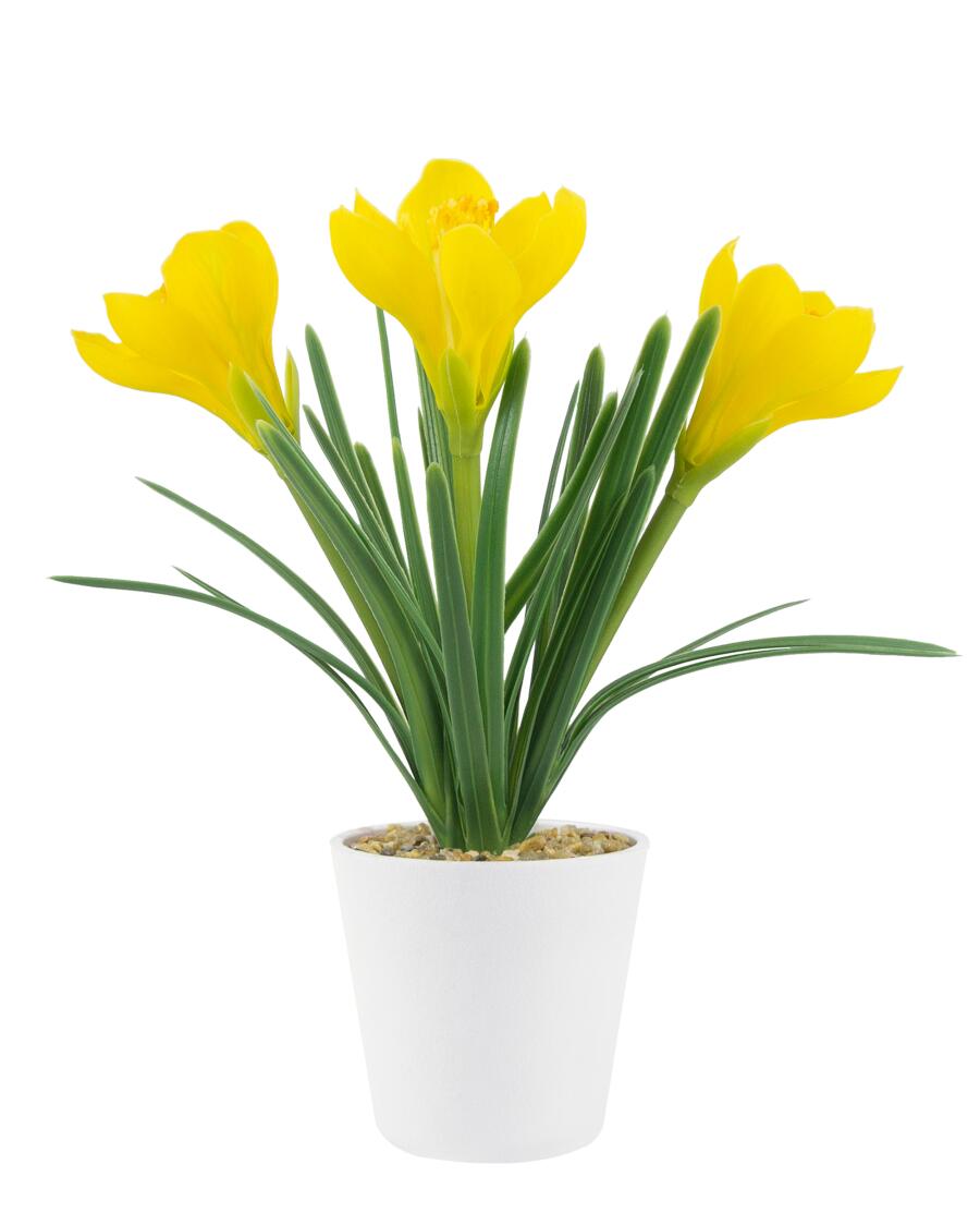 Kunstblumen Frühling, gelb