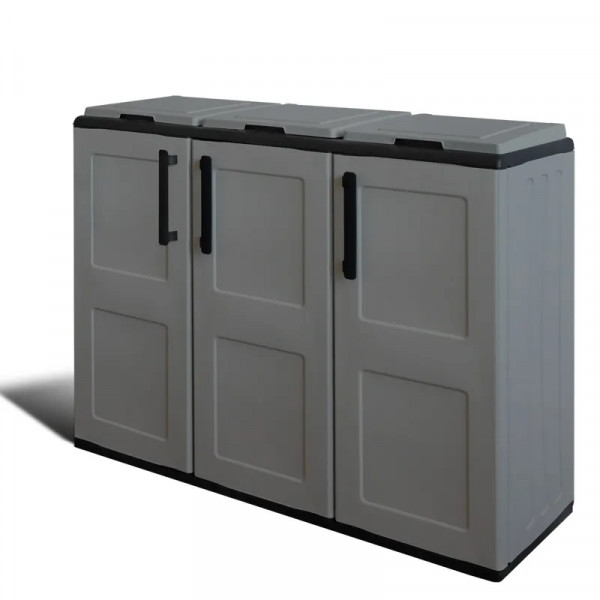 Art Plast Mobile Contenitore Per Raccolta Differenziata - 3 Contenitori In Resina Per Interno Ed Esterno - Foto 13