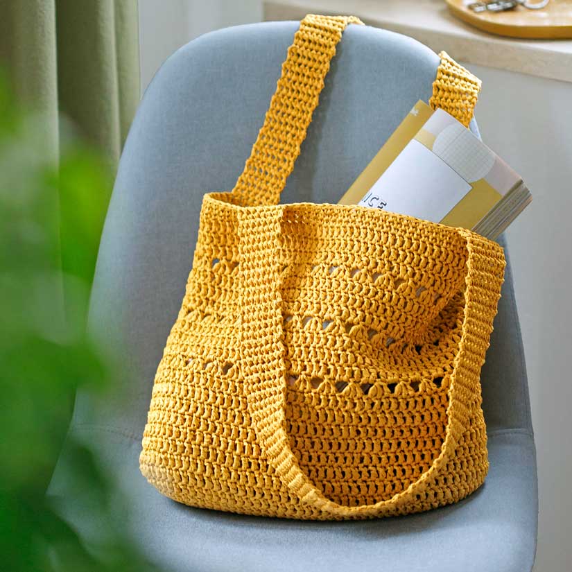 Häkelset Raffia Umhängetasche salbei SET Häkelset Tasche aus