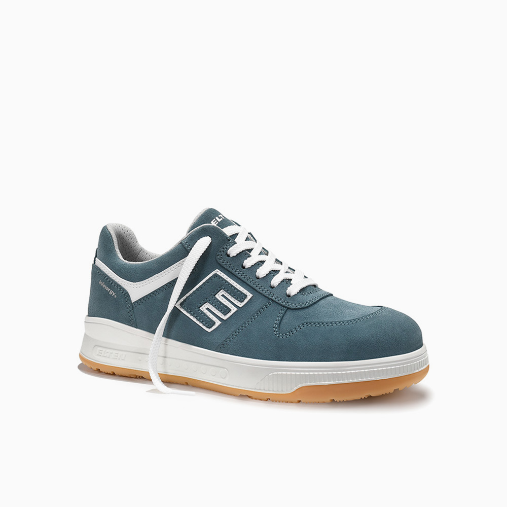 ELTEN Sicherheitshalbschuh JAMAIN - Stahlkappe S2 In Blau/Weiß