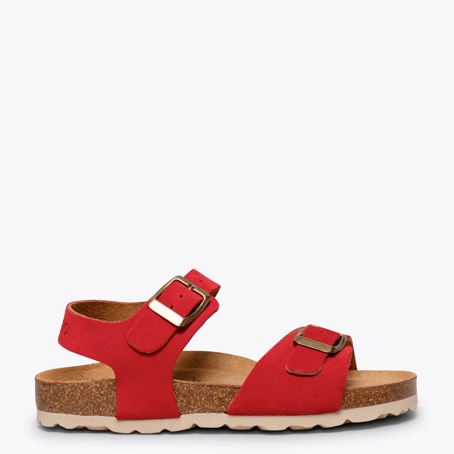 POLO – RED suede bio sandal for kids miMaO ®