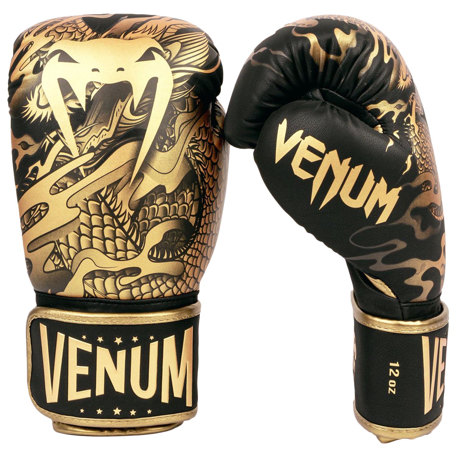 VENUM Boxhandschuhe, Dragons Flight, schwarz-bronze, 12 Oz | 12 Oz | 12330-2
