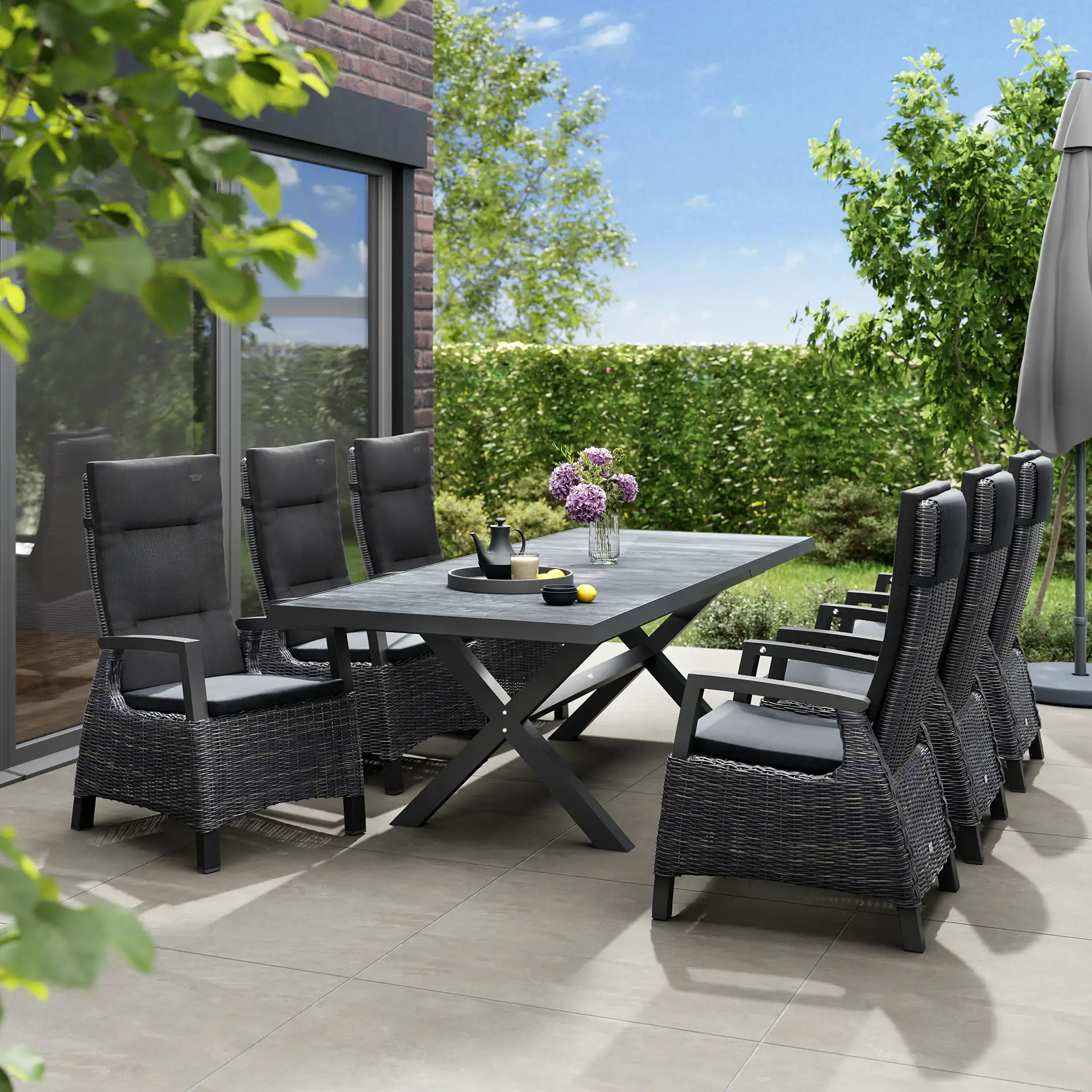 Sets | Sincro wood + 6 Corido mixed-grey
