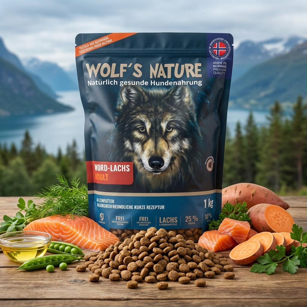 Wolf's Nature Fjord-Lachs Trockenfutter Hund | Lucky-Pet