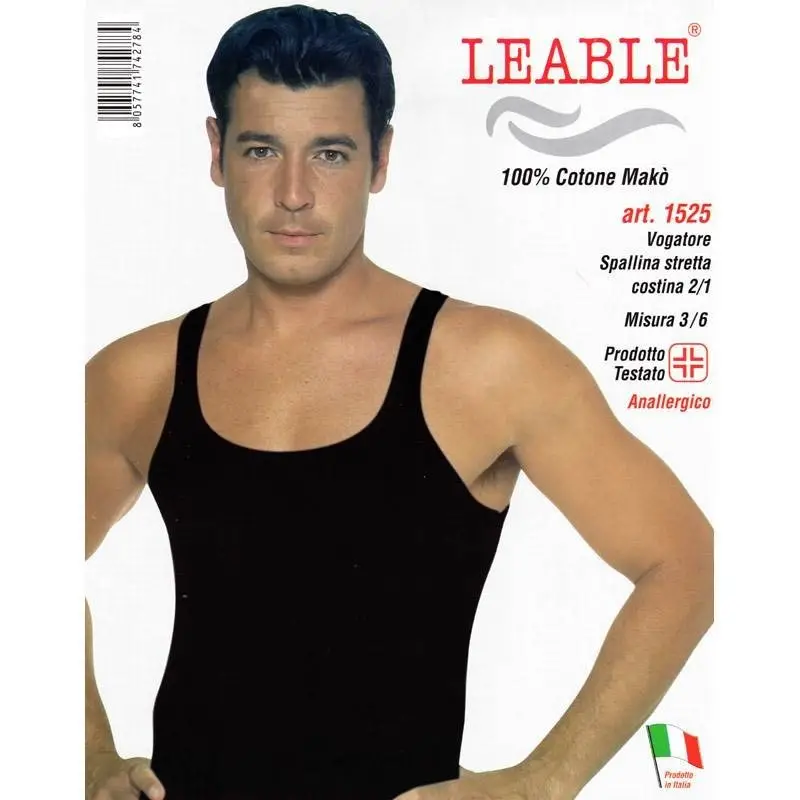 Canottiera Uomo Costine Spalla Stretta Cotone Fragi Nilo - Foto 12