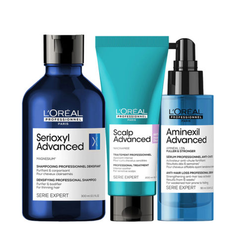 L'Oréal Professionnel Serie Expert Aminexil Advanced - Traitement Antichute Capillaire - Boîte De 10 Ampoules De 6ml