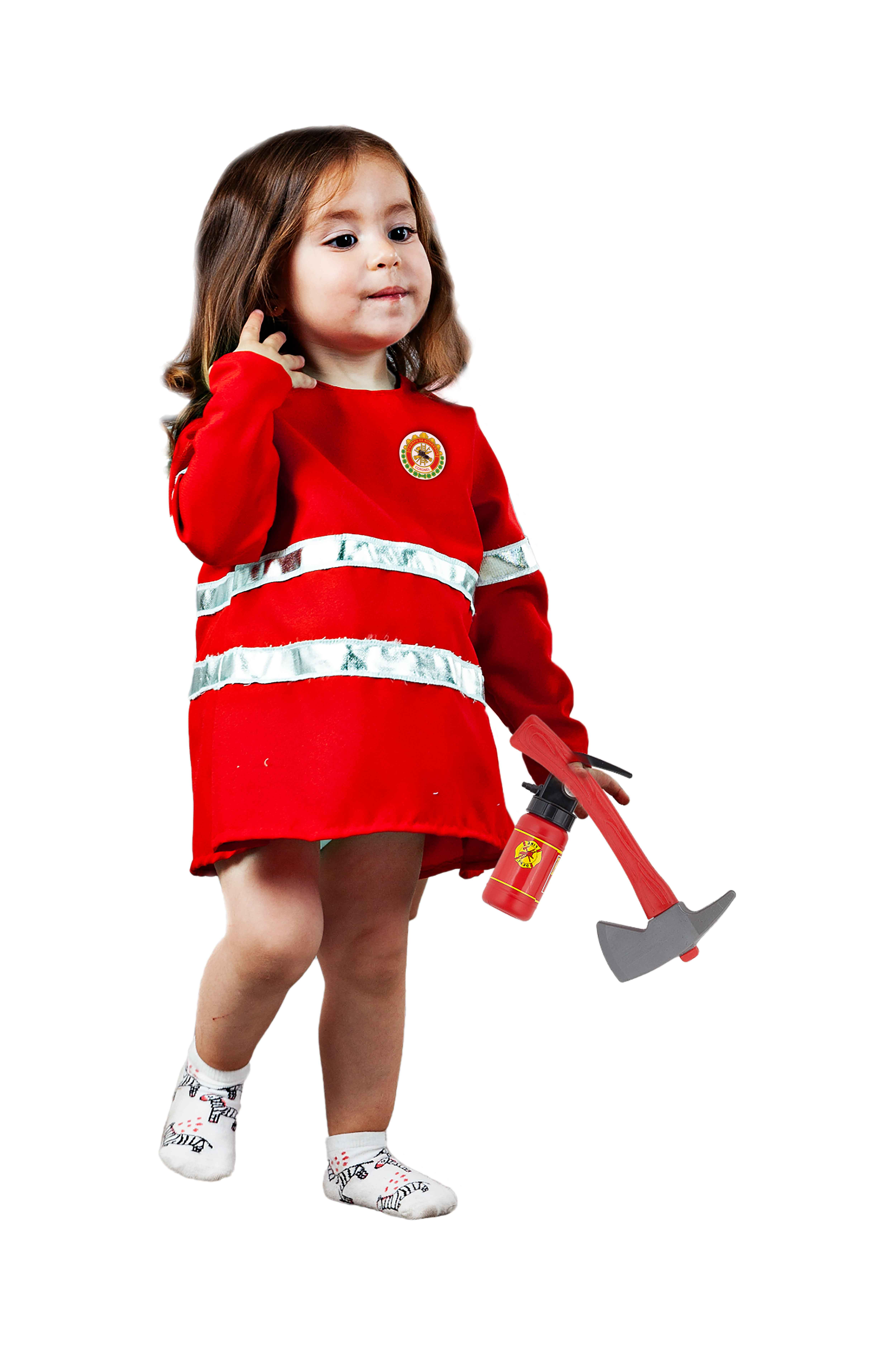 Disfraz bombera para bebé Envío 24h|Disfraces Bacanal