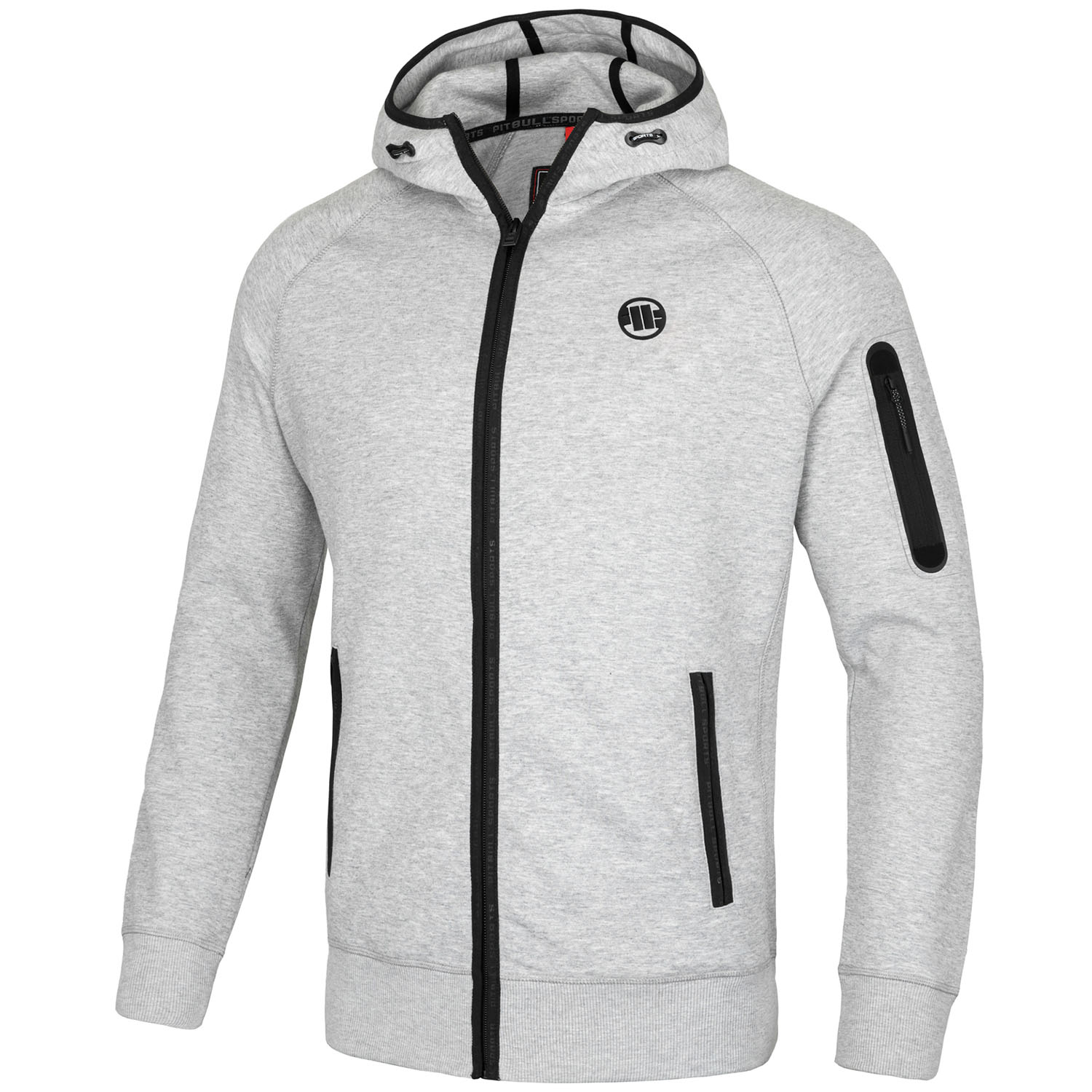 Pit Bull West Coast Zip Hoody, Hermes, grey, XXXL Clothing