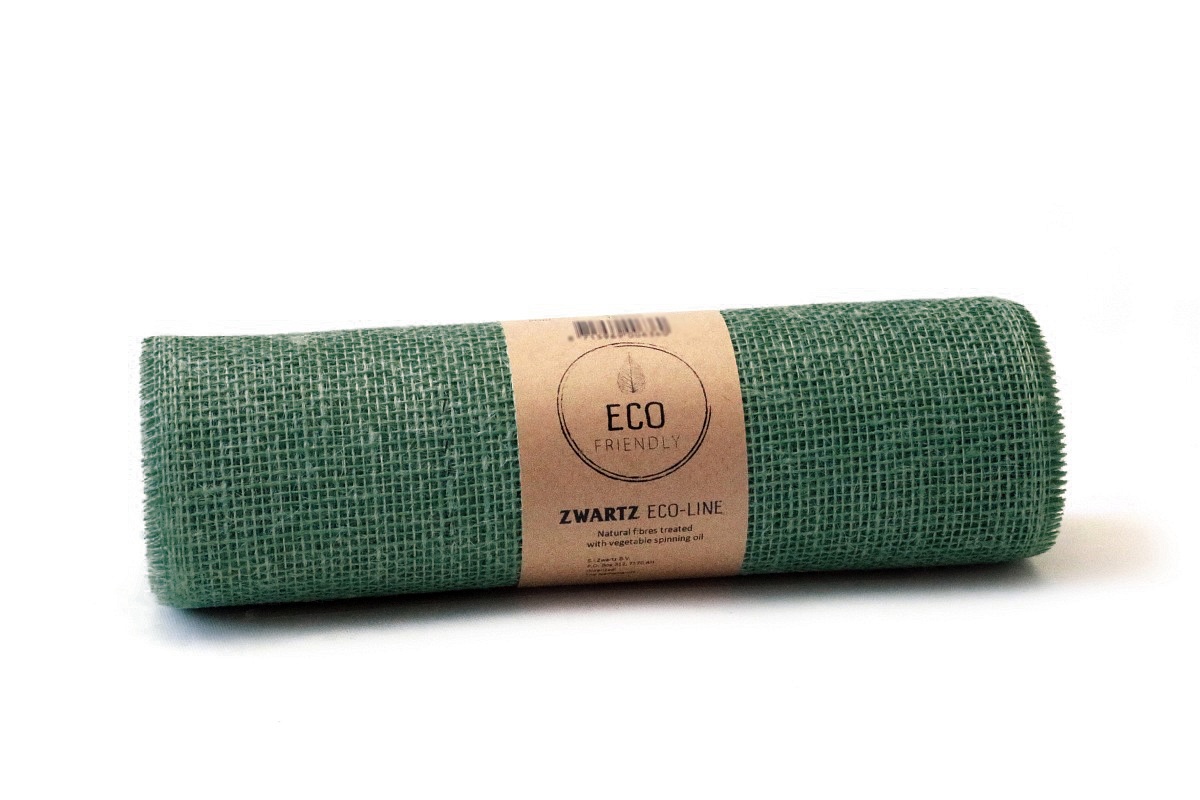 Jute Tischläufer Salbei Grün 30cm x 5m Rolle
