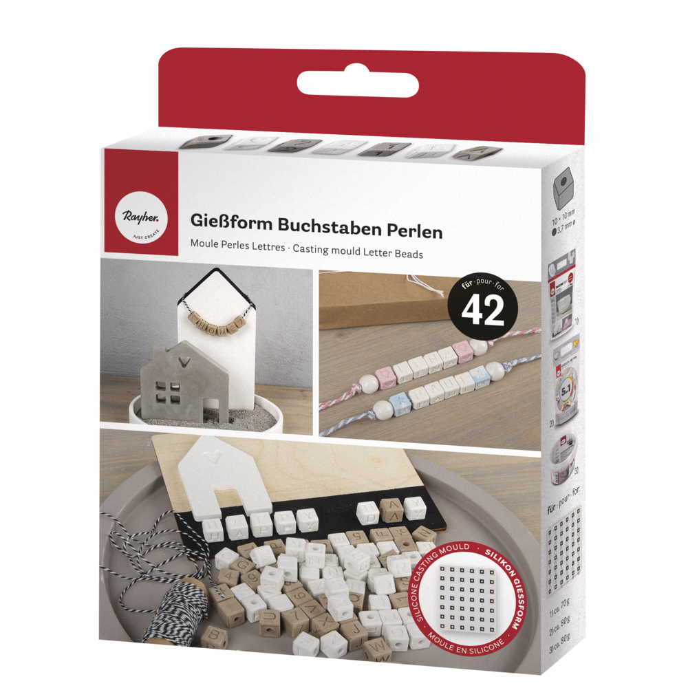 Silikonform Für Armbänder - 26 Buchstaben Perlenformen Für Schmuck Basteln